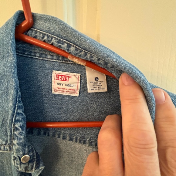 Levi’s dry goods denim shirt men’s large snap closures - Picture 4 of 5